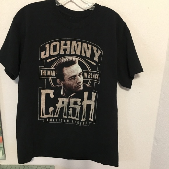 Johnny Cash Large 100% Cotton Graphic Tee - Picture 1 of 4